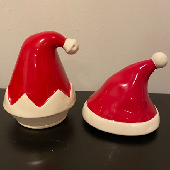 Rae Dunn Holiday Rae Dunn Christmas Toppers For Mug Canister Elf Santa Poshmark